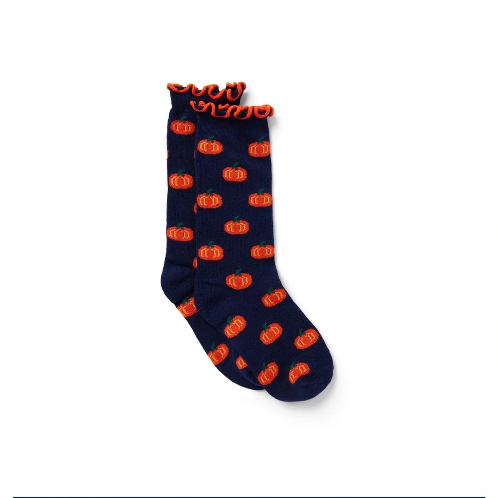 Janie and Jack Pumpkin Sock